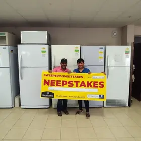 sorteio de geladeiras