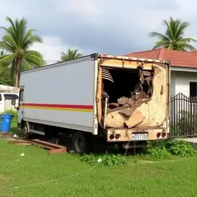 caminhão invade casa no Crato