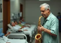 saxofonista reaviva memórias de pacientes