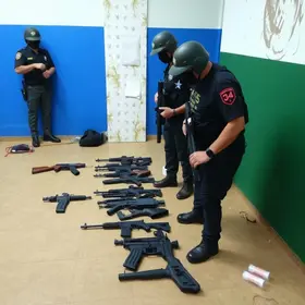 armas apreendidas em Juazeiro do Norte e Crato
